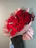 Букет из французских роз «Красный бархат»