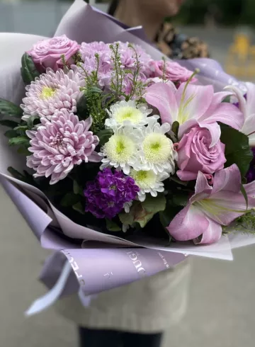 Букет из маттиолы  «Пиано» от интернет-магазина цветов в 