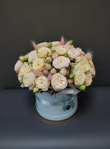 Короб из сухоцветов «Лагурус»  от интернет-магазина цветов в 