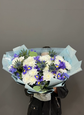 Букет из ирисов «Эрна» от интернет-магазина цветов в 