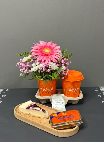 Кофе,десерт+цветы  от интернет-магазина цветов в 