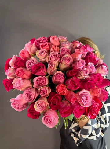 51 роз микс от интернет-магазина цветов в 