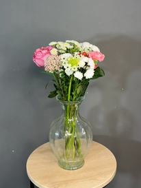 Стеклянная ваза с зауженным горлом от интернет-магазина «» в 