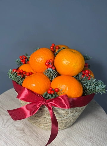 Витаминная корзина мандаринов от интернет-магазина цветов в 