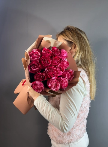 15 мраморных роз  от интернет-магазина цветов в 