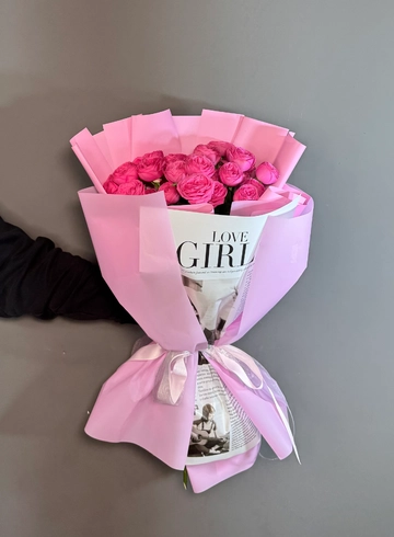 Букет из пионовидных  роз " Бомбастик" от интернет-магазина цветов в 